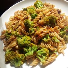 Stir fried broccoli pasta A picture of Stir fried broccoli pasta.