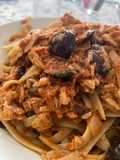 Struncatura con sugo al tonno ed olive nere