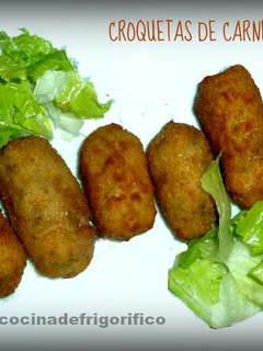 Una foto de Croquetas de carne picada
