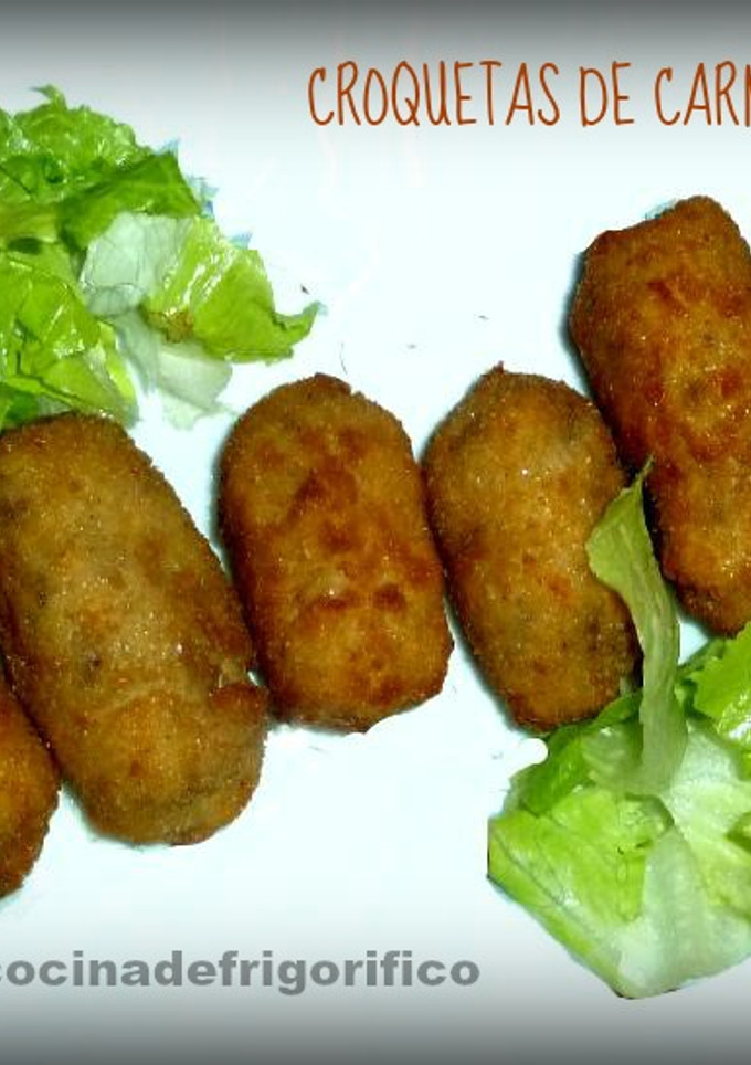 Una foto de Croquetas de carne picada