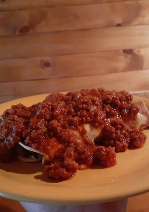 Una foto de Canelones de acelga