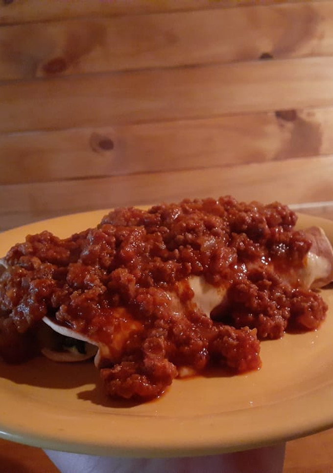 Una foto de Canelones de acelga