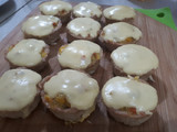 Canasta de pollo rellena de vegetales