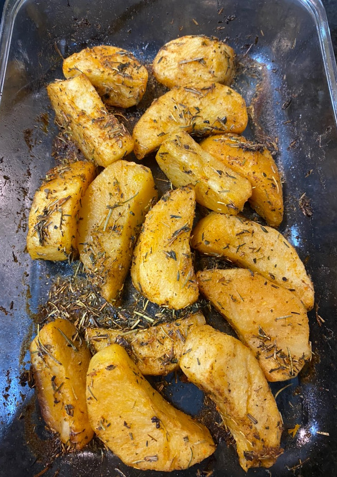 Una foto de Papas al horno