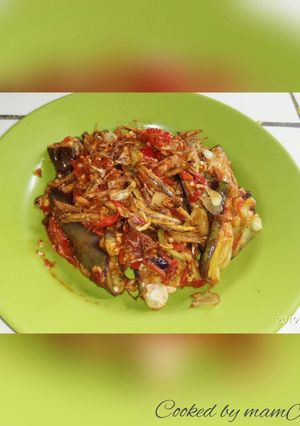 Foto resep Sambel terong ungu + teri