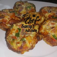 Egg muffins A picture of Egg muffins.