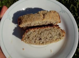 Una foto de Budín con de burgol y coco- vegano