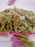 Pennette con pesto di rucola e pomodorini