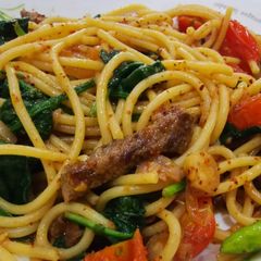 A picture of Beef spaghetti.
