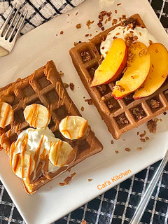 Foto de Waffles para o pequeno-almoço