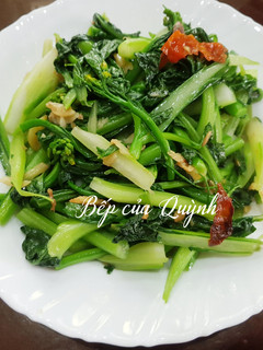Hình của món Cải ngồng xào tỏi.
