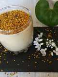 Batido de pera con polen de abejas y levadura de cerveza