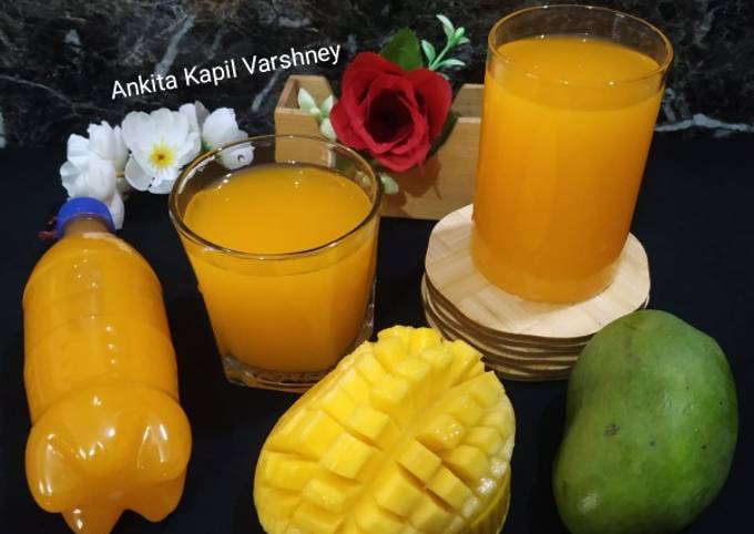 Mango Frooti Recipe By Ankita Kapil Varshney - Cookpad