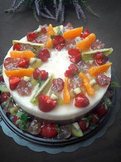 Foto resep Puding susu mix buah