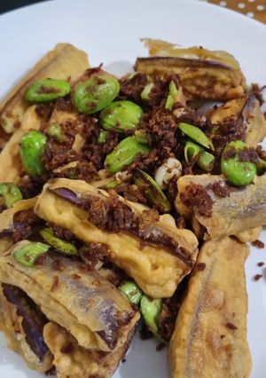 Foto resep Terong goreng Abon Pete