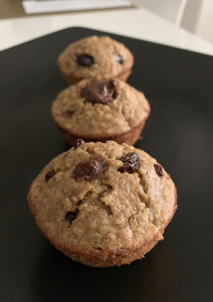 Una foto de Muffins de banana y avena