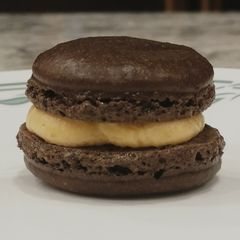 Chocolate Orange Macarons A picture of Chocolate Orange Macarons.