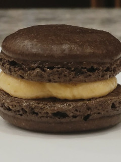 A picture of Chocolate Orange Macarons.