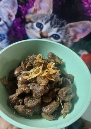 Foto resep Rendang jantung tanpa santan