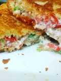 Hung curd mix veg cheezy sandwich