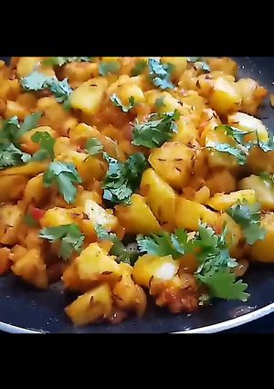 A picture of Aloo Jeera Sabji.
