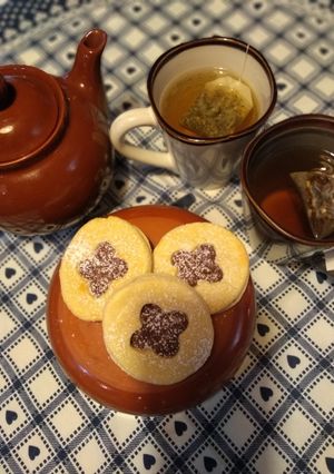 Foto di Biscotti con crema di cioccolato