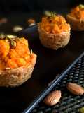 "Sevai Tarts with Carrot Halwa"