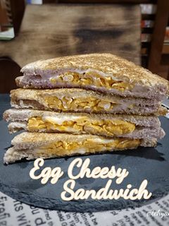 Foto resep Egg Cheesy Sandwich