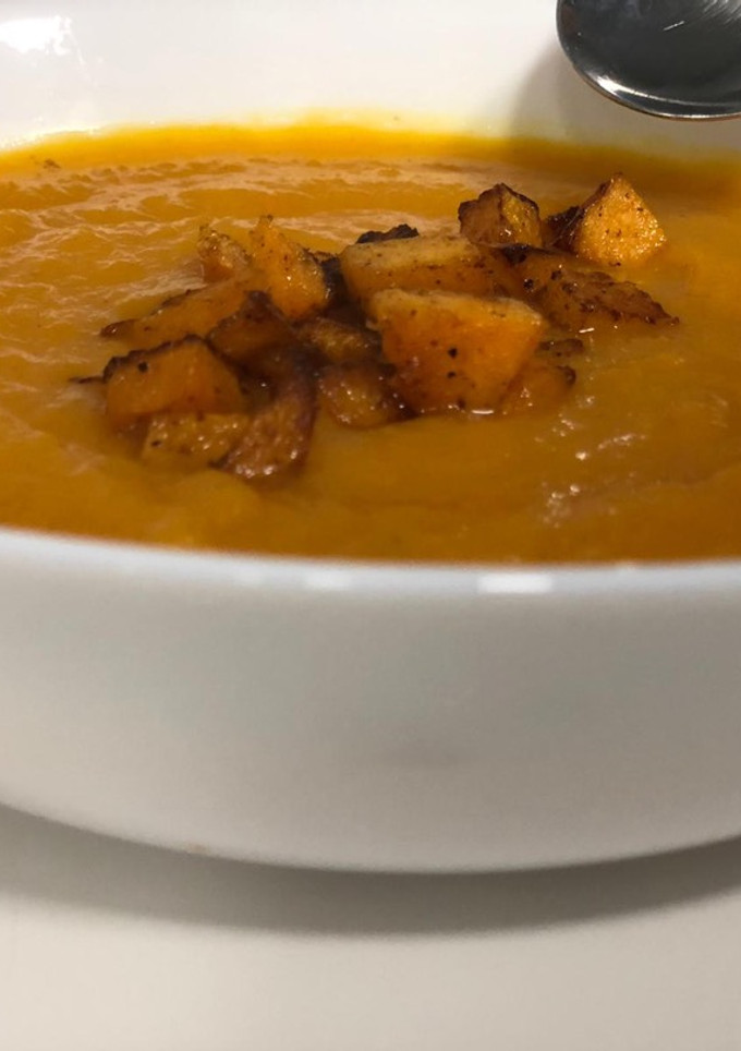 Una foto de Crema de Calabaza