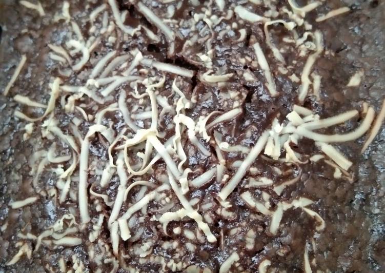 Brownies Keju Pakai Otang dan Takaran Sendok