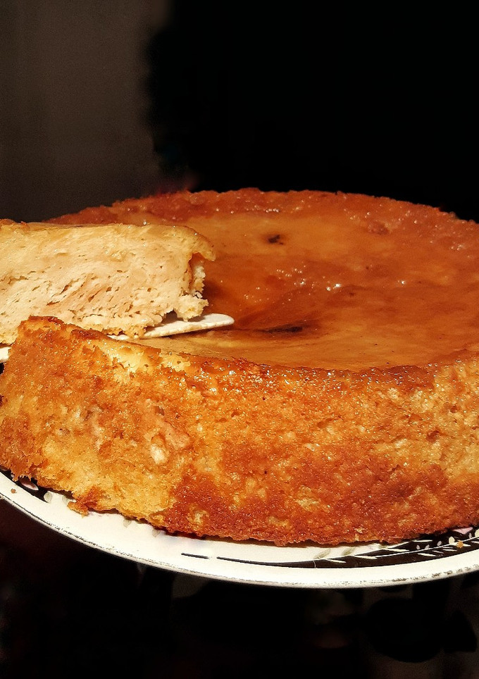 Una foto de Budín de pan rústico