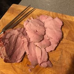 A picture of Grape Jam glazed roast gammon.