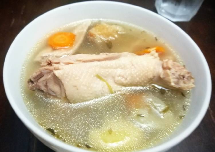 Caldo de Menudos de Pollo con Jengibre & Papas