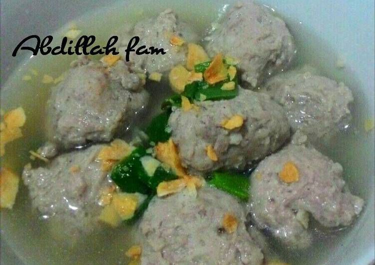 Bakso sehat isi keju ala Abdillah fam