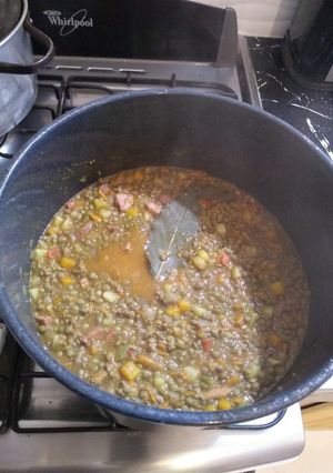 Una foto de Guiso de lentejas en una hora