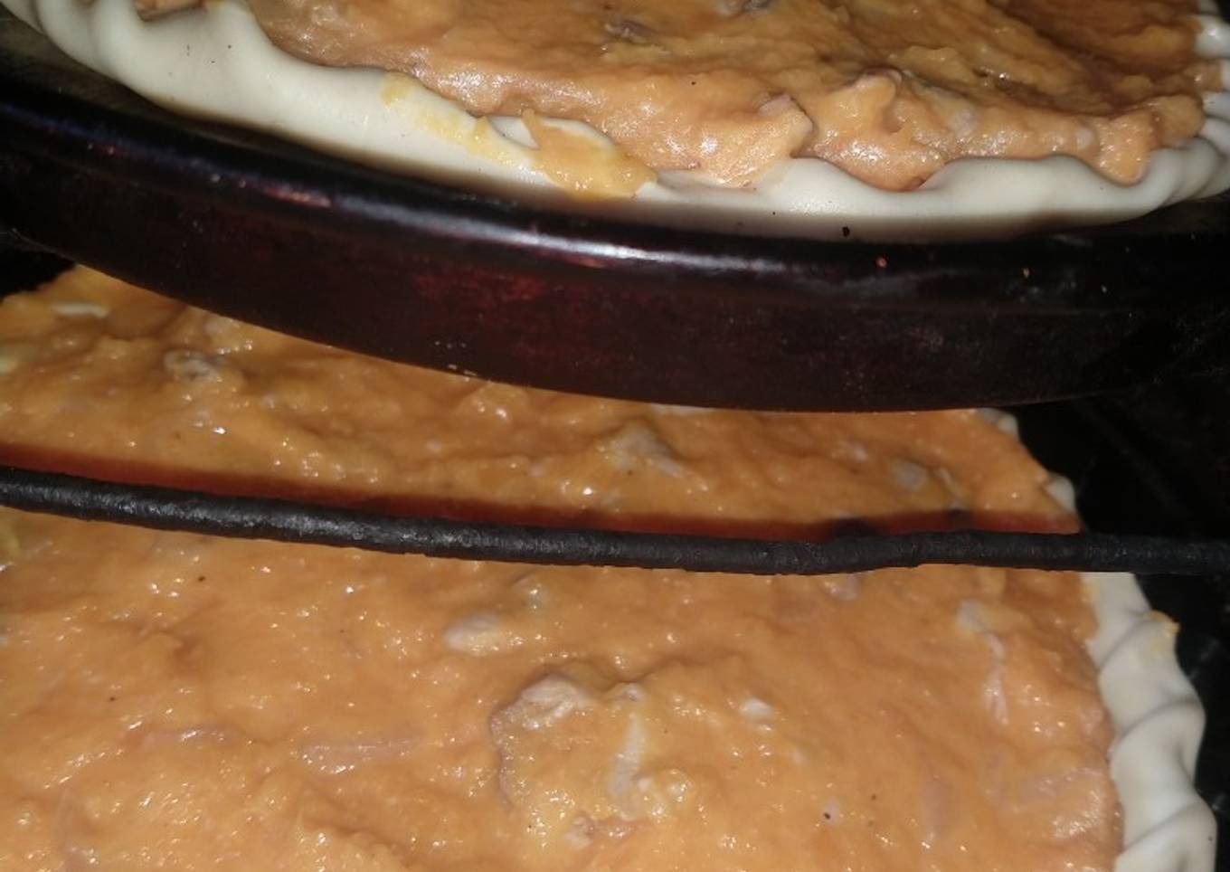 Tarta de calabaza y pollo