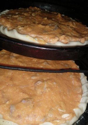Una foto de Tarta de calabaza y pollo