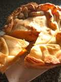 Tarta de zapallo y pollo, con crema