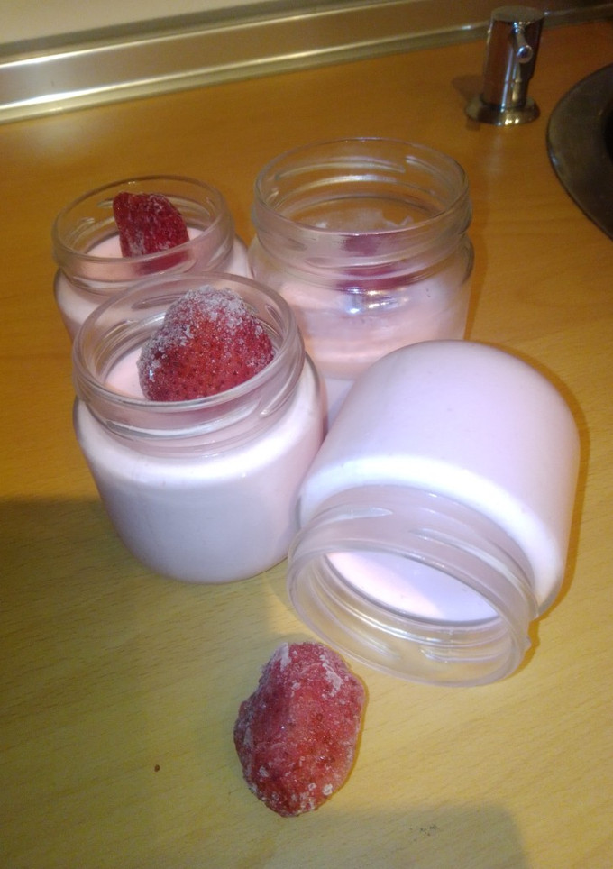 Una foto de Gelatina de yogur baja en calorías
