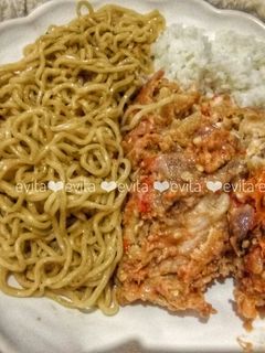 Foto resep Mie ayam geprek