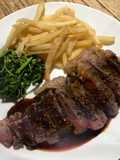 Striploin blackpepper sauce