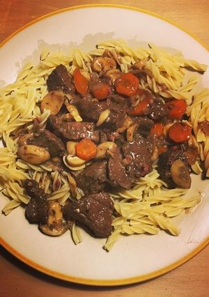 Une photo de Bœuf bourguignon