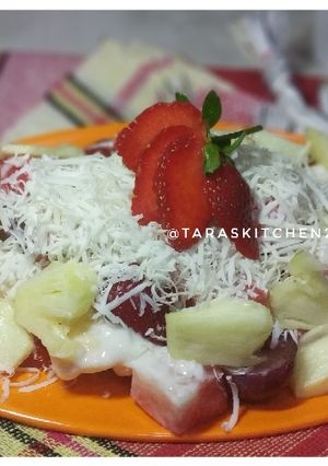 Foto resep Salad buah sederhana