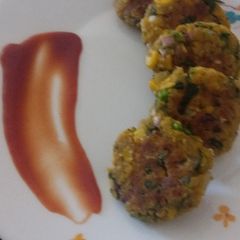A picture of Sweetcorn peas kebab.