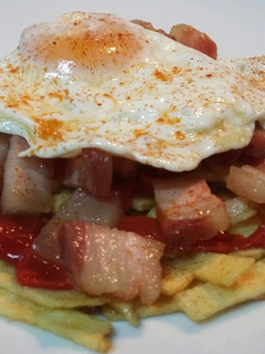 Una foto de Huevos estrellados camperos