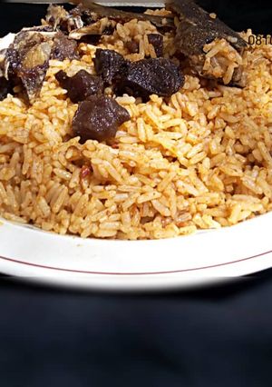 A picture of Jollof rice.