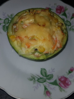 Una foto de Zapallitos rellenos de verduras