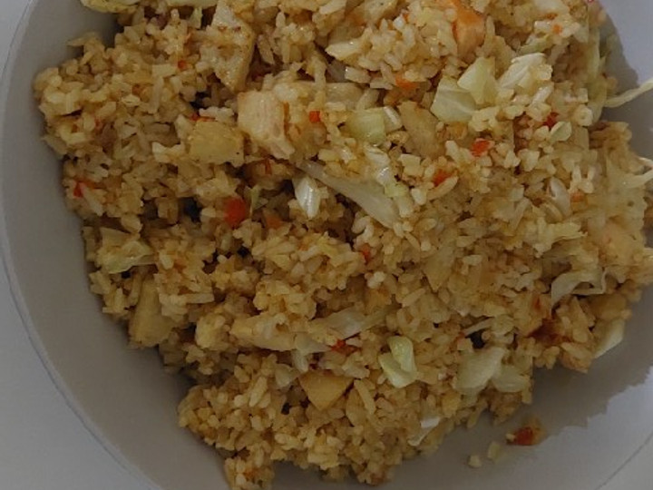 Bagaimana Menyiapkan Nasi Goreng Seafood ala resto 🦐🦑 yang Lezat