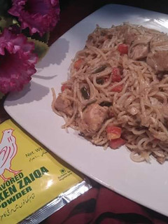 A picture of Chicken Noodles.