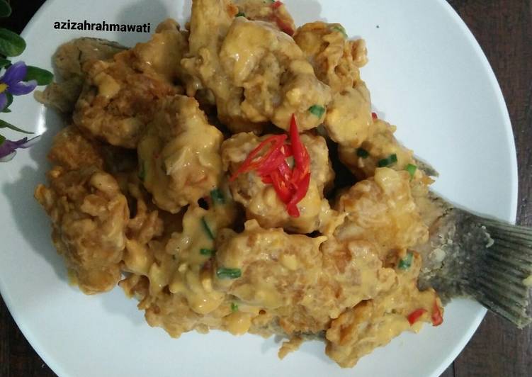 Gurame saus telur asin